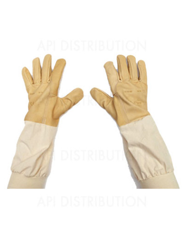 GANTS D'APICULTURE EN CUIR HYDROFUGÉ