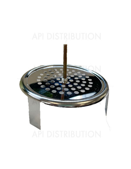 GRILLE DE FOND D'ENFUMOIR DIAMÈTRE 100MM GRILLE DE FOND D'ENFUMOIR DIAMÈTRE 100MM