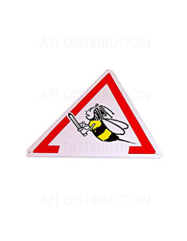 PANNEAU TRIANGLE SIGNALISATION DE RUCHER