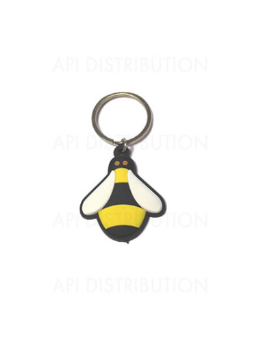 PORTE-CLÉS ABEILLE PLASTIQUE PLAT