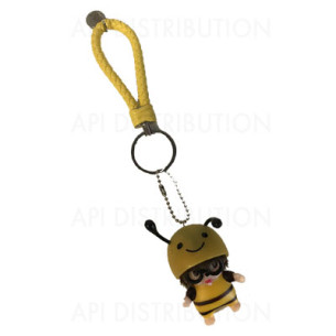 PORTE-CLÉS/BIJOU DE SAC ABEILLE KIKI
