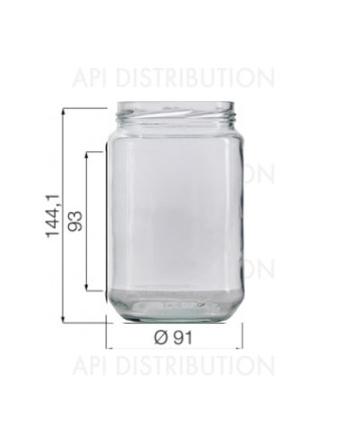 POT VERRE STANDARD 750ml TO82