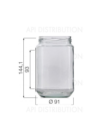 POT VERRE STANDARD 750ml TO82