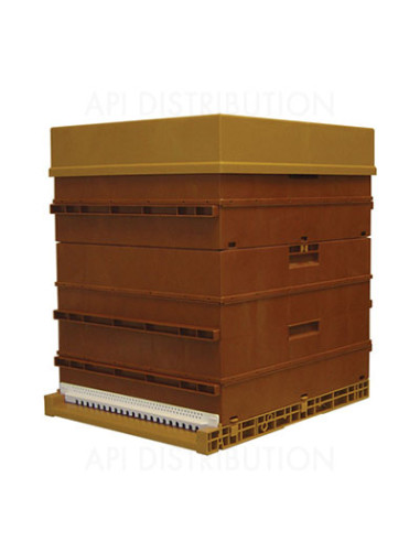 RUCHE DADANT PLASTIQUE NICOT HOFFMANN FOND GRANDE AERATION