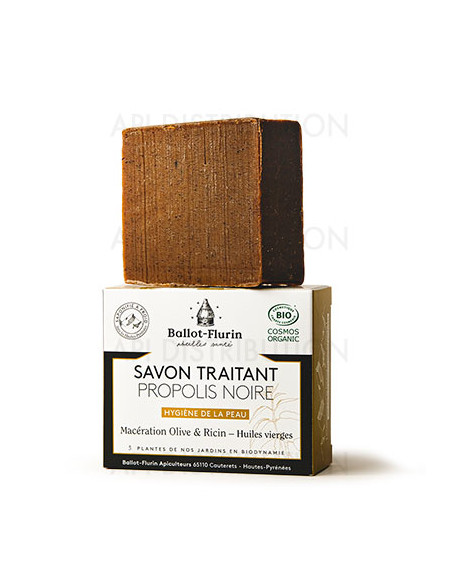 SAVON TRAITANT PROPOLIS NOIRE 100G BIO - BALLOT-FLURIN