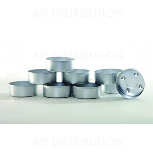 SUPPORT ALUMINIUM POUR BOUGIE AVEC MECHE SACHET DE 100
