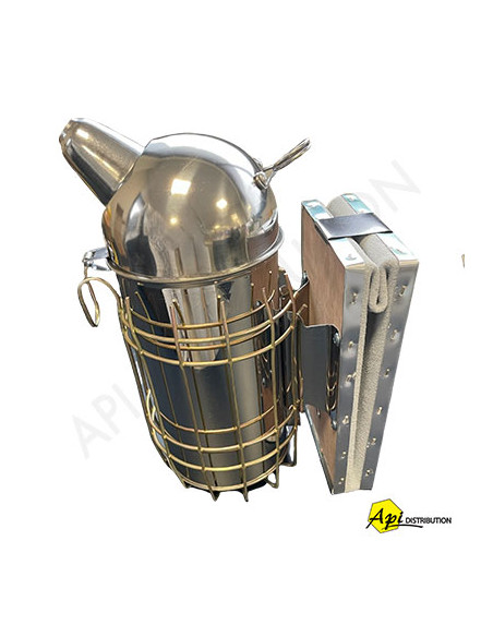 ENFUMOIR INOX AVEC PROTECTION 100MM TETE RONDE AVEC CHAMBRE DE COMBUSTION