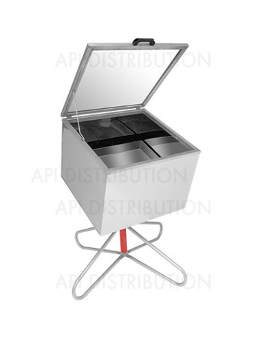 CERIFICATEUR SOLAIRE INOX ORIENTABLE 70X70 HX50 A DOUBLE PAROI "SOLARIS" LEGA