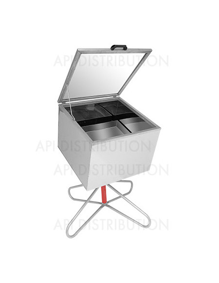 CERIFICATEUR SOLAIRE INOX ORIENTABLE 70X70 HX50 A DOUBLE PAROI "SOLARIS" LEGA