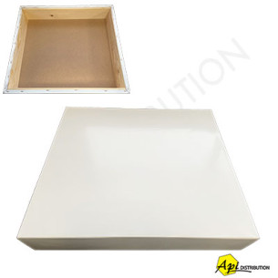 TOIT PLAT BOIS + TÔLE BLANCHE LANGSTROTH