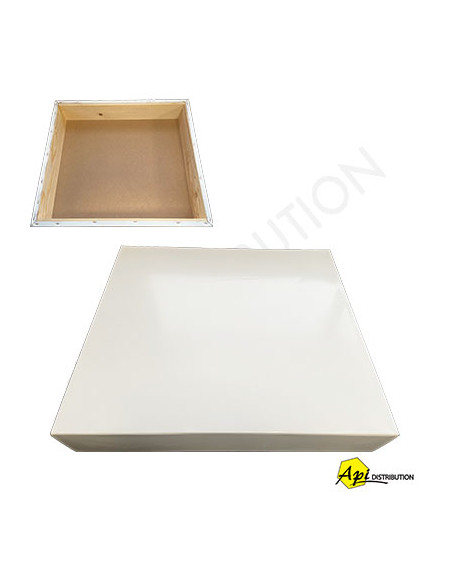 TOIT PLAT BOIS + TÔLE BLANCHE LANGSTROTH