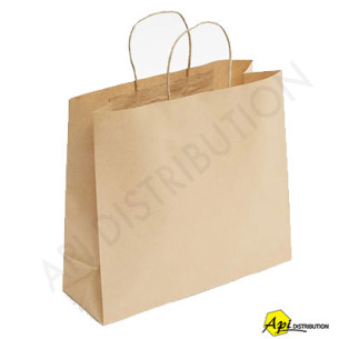 SAC KRAFT POIGNEES TORSADEES MM 35x12x31.5CM