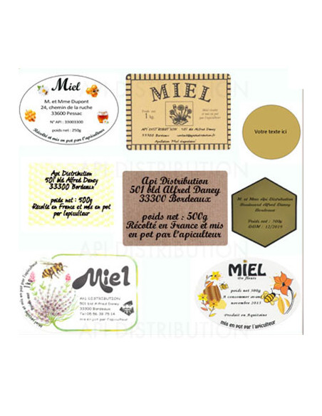 IMPRESSION THERMIQUE NOIRE SUR ETIQUETTES/100