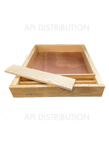 NOURRISSEUR COUVRE-CADRES DADANT 10 CADRES EN BOIS PARAFFINÉ