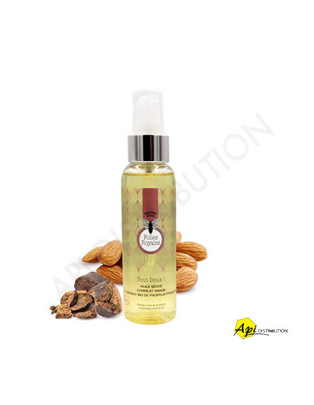 HUILE SECHE CORPS ET VISAGE A L'EXTRAIT BIO DE PROPOLIS - 100 ML HUILE SECHE CORPS ET VISAGE A L'EXTRAIT BIO DE PROPOLIS - 100 ML