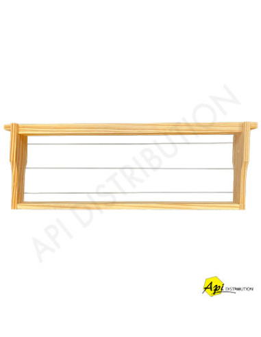 CADRE DADANT HAUSSE MONTE HOFFMANN AVEC FILS HORIZONTAUX - 45MM HAUSSES 8 CADRES