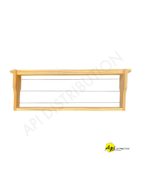 CADRE DADANT HAUSSE MONTE HOFFMANN AVEC FILS HORIZONTAUX - 45MM HAUSSES 8 CADRES