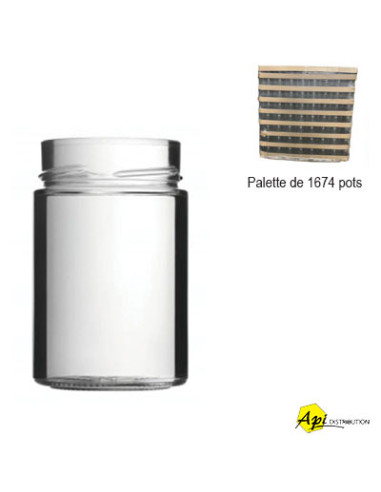 PALETTE DE 1674 POTS EN VERRE FACTUM 370ml TO70 JUPE HAUTE