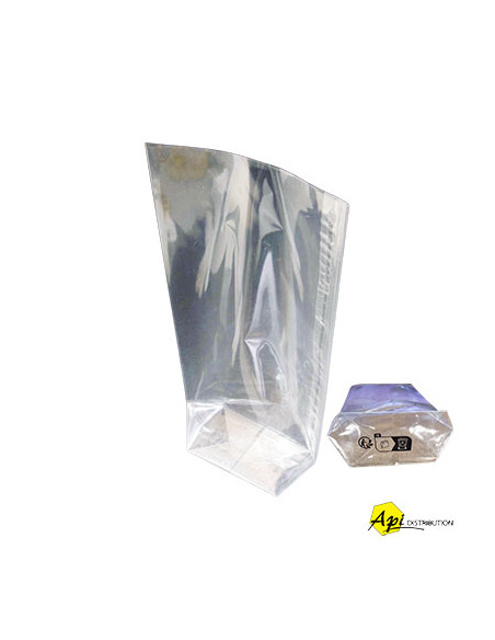 SACHET ECORNE 100X190MM EN POLYPROPYLENE 30 MICRONS PRIX/100