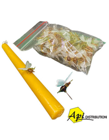 ABEILLE DECORATIVE SUR PIQUE/ SACHET DE 100