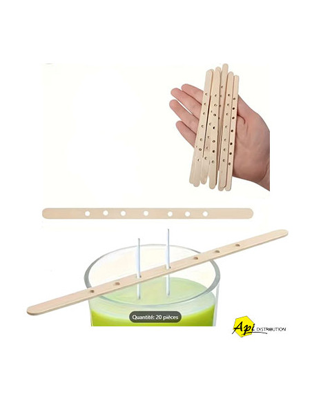 PORTE-MECHES A BOUGIES EN BOIS PAR 10
