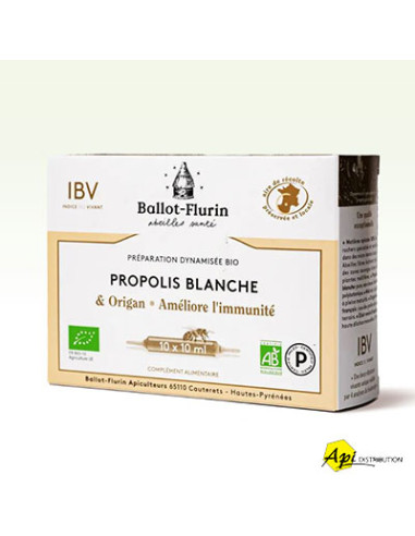 PRÉPARATION DYNAMISÉE BIO PROPOLIS BLANCHE ORIGAN BALLOT-FLURIN