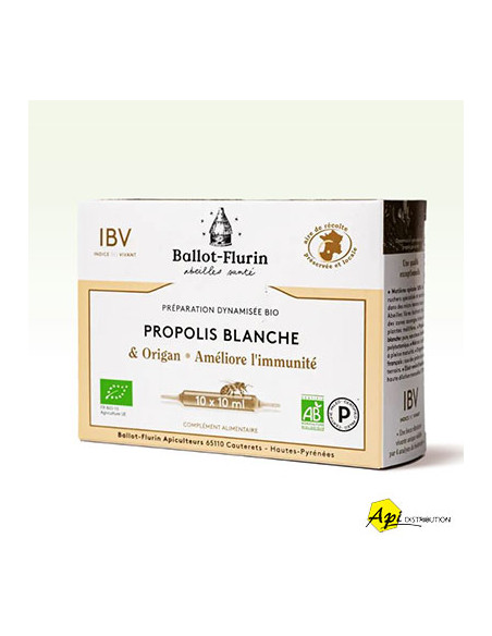 PRÉPARATION DYNAMISÉE BIO PROPOLIS BLANCHE ORIGAN BALLOT-FLURIN