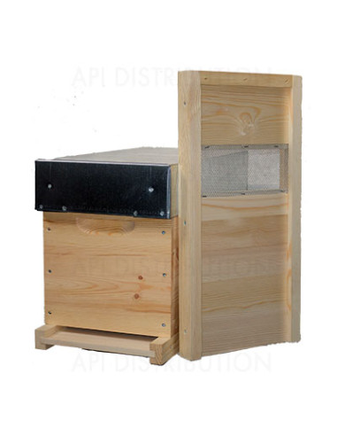 RUCHETTE "L'ESSENTIELLE" DADANT POUR 6 CADRES DROITS FOND REVERSIBLE