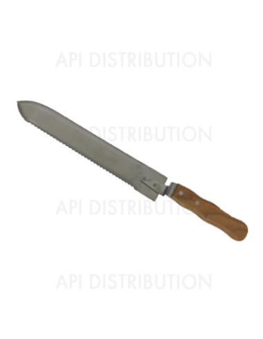 COUTEAU INOX ESSENTIEL DENTELÉ/DROIT 28 CM