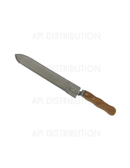 COUTEAU INOX ESSENTIEL DENTELÉ/DROIT 28 CM