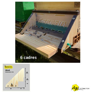 MUSELIERE POUR RUCHETTE 6 CADRES ANTI-FRELONS ORNETIN