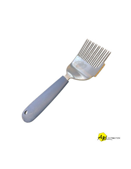 HERSE A DESOPERCULER INOX MANCHE SILICONE BLEU
