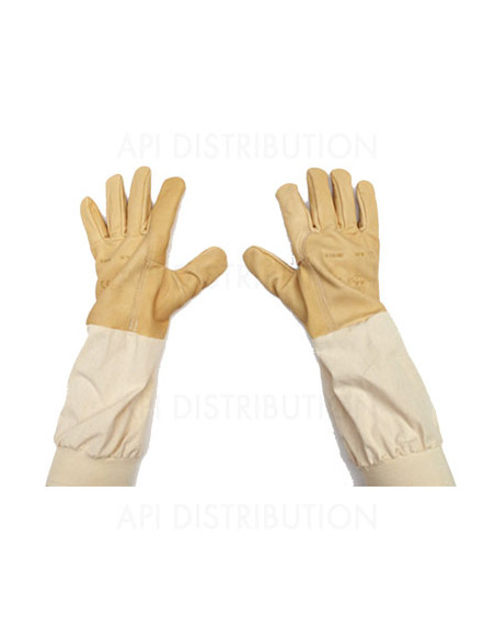 GANTS D'APICULTURE EN CUIR HYDROFUGÉ