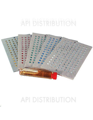 LOT DE 5 CARTES DE MARQUAGE  ET 99 N° ET TUBE DE COLLE