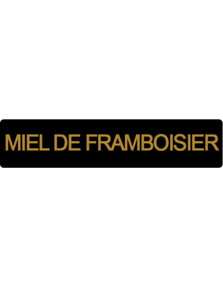 ETIQUETTE FRAMBOISIER ROULEAU DE 1000 NOIR ET OR