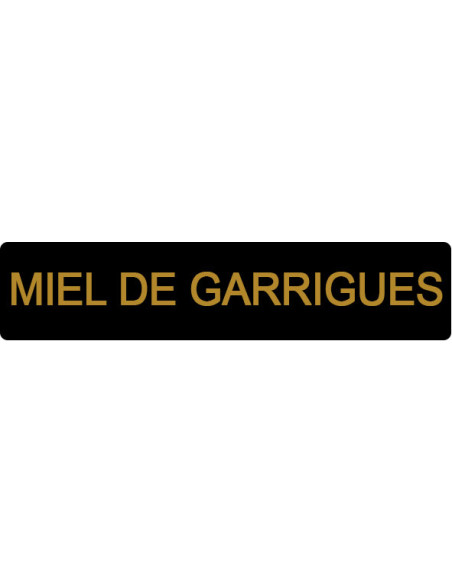 ETIQUETTE GARRIGUE ROULEAU DE 1000 NOIR ET OR