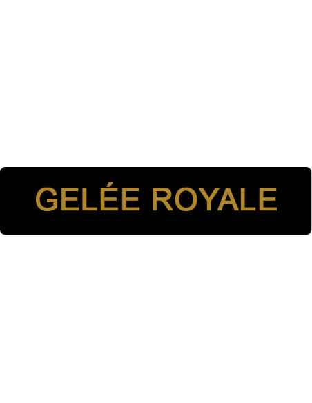 ETIQUETTE GELEE ROYALE ROULEAU DE 1000  NOIR ET OR