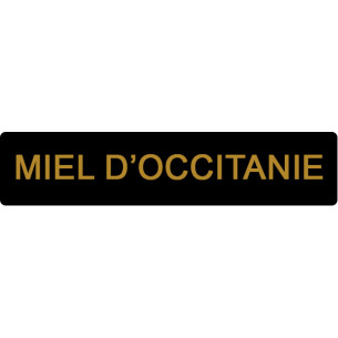 ETIQUETTE OCCITANIE ROULEAU DE 1000 NOIR ET OR