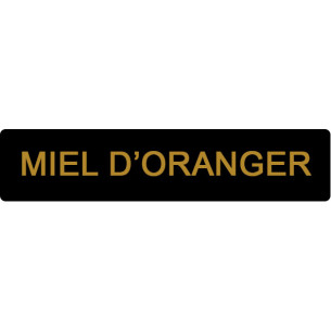 ETIQUETTE ORANGER ROULEAU DE 1000 NOIR ET OR