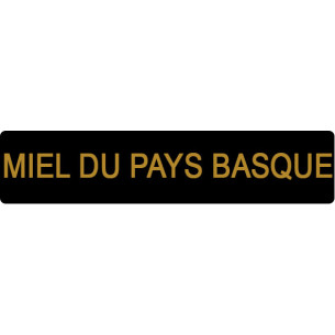 ETIQUETTE PAYS BASQUE ROULEAU DE 1000  NOIR ET OR
