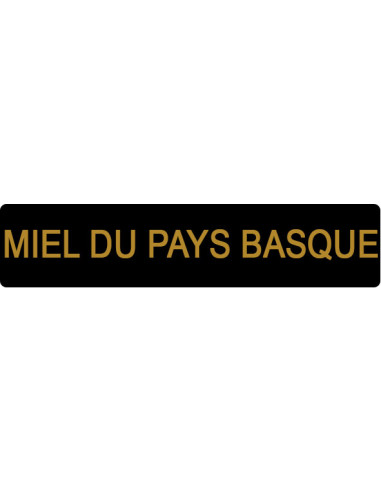 ETIQUETTE PAYS BASQUE ROULEAU DE 1000  NOIR ET OR