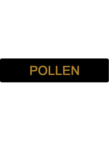 ETIQUETTE POLLEN ROULEAU DE 1000 NOIR ET OR