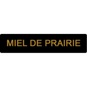 ETIQUETTE PRAIRIE ROULEAU DE 1000 NOIR ET OR