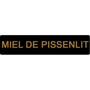 ETIQUETTE PISSENLIT ROULEAU DE 1000 NOIR ET OR