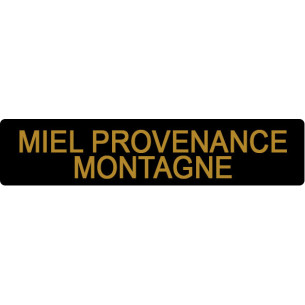 ETIQUETTE PROVENANCE MONTAGNE ROULEAU DE 1000 NOIR ET OR