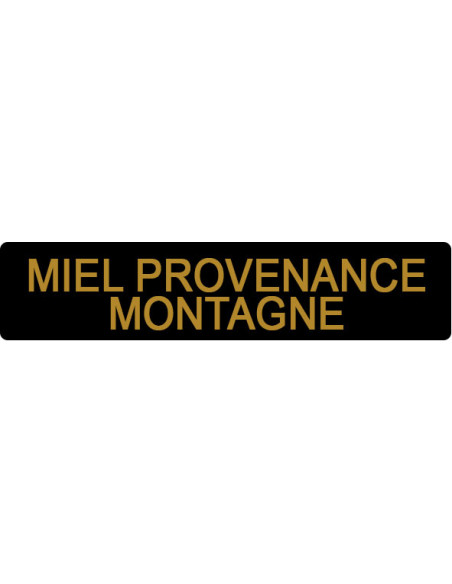 ETIQUETTE PROVENANCE MONTAGNE ROULEAU DE 1000 NOIR ET OR