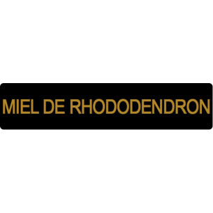 ETIQUETTE RHODODENDRON ROULEAU DE 1000 NOIR ET OR