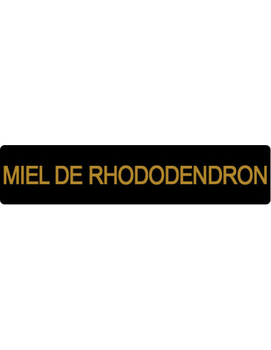 ETIQUETTE RHODODENDRON ROULEAU DE 1000 NOIR ET OR