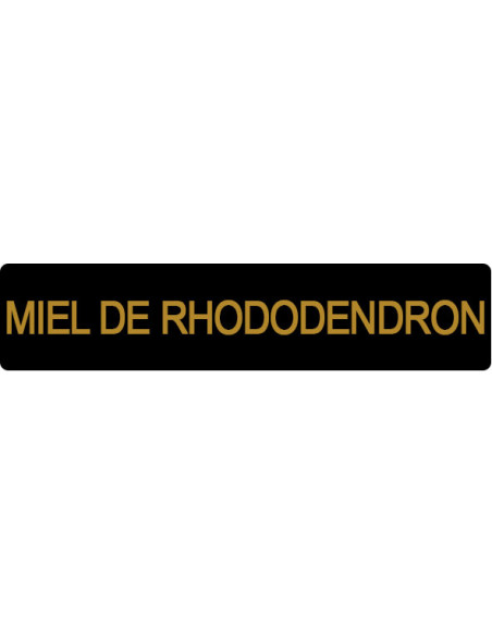 ETIQUETTE RHODODENDRON ROULEAU DE 1000 NOIR ET OR