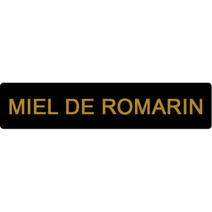 ETIQUETTE ROMARIN ROULEAU DE 1000 NOIR ET OR